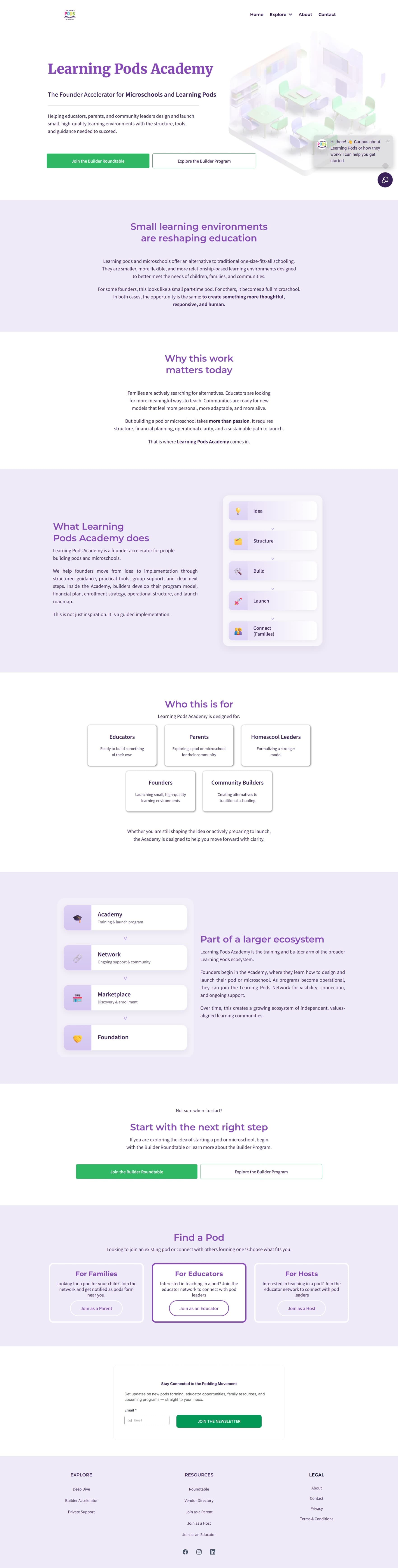 Home page preview