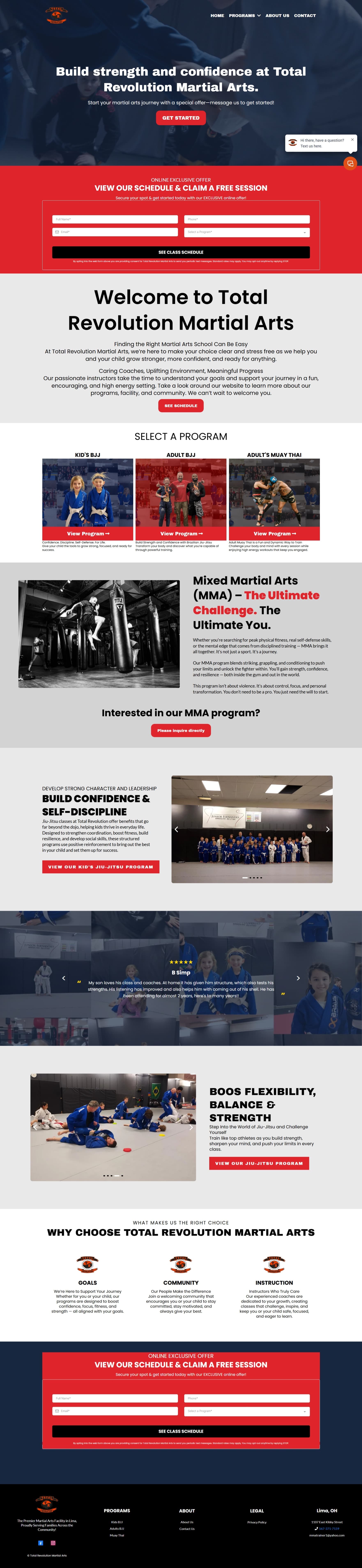 Home page preview